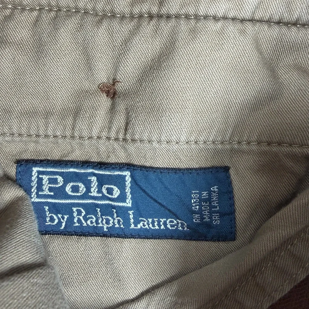 Vintage POLO RALPH LAUREN Men 32x30(25) Brown Straight Corduroy Pants Old Money